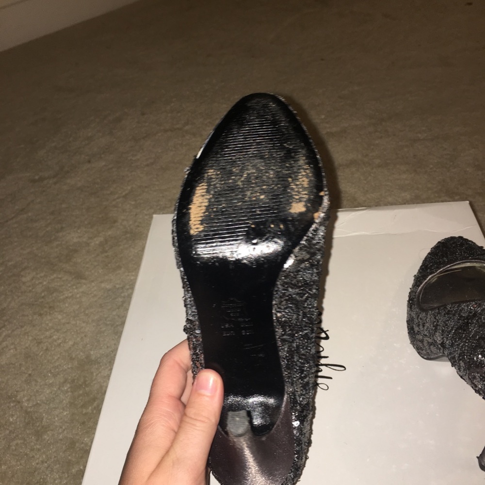 Silver Sequence Heels - image 5